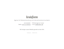 Tablet Screenshot of kreisform.de